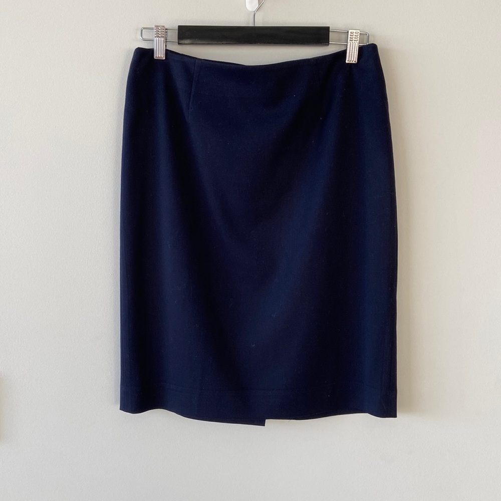 Navy Pencil Skirt